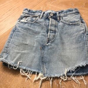 Moussy denim mini skirt